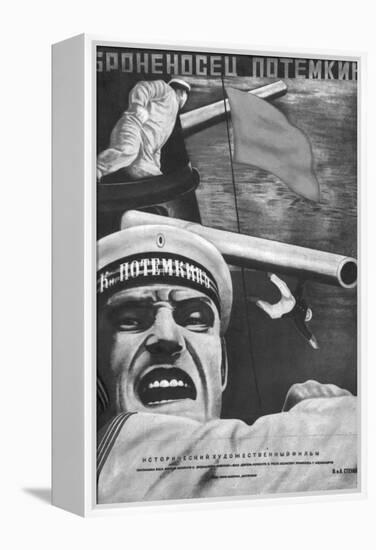 Poster for Sergey Eisenstein's Film, "Battleship Potemkin"-null-Framed Premier Image Canvas