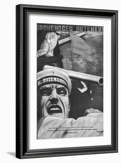 Poster for Sergey Eisenstein's Film, "Battleship Potemkin"-null-Framed Giclee Print