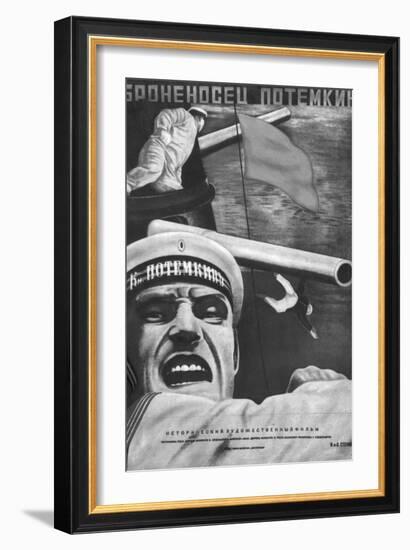 Poster for Sergey Eisenstein's Film, "Battleship Potemkin"-null-Framed Giclee Print