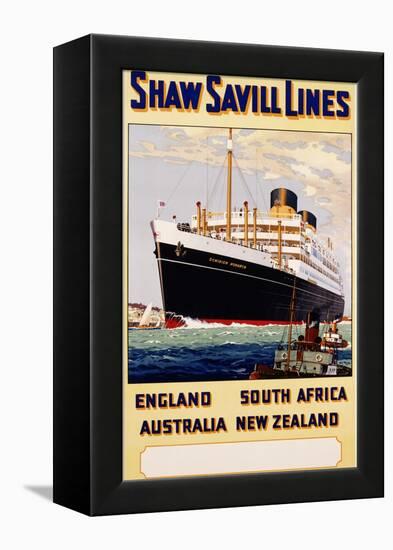 Poster for Shaw Savill Lines-null-Framed Premier Image Canvas