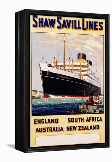 Poster for Shaw Savill Lines-null-Framed Premier Image Canvas