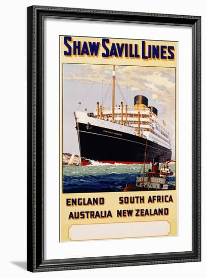 Poster for Shaw Savill Lines-null-Framed Photographic Print