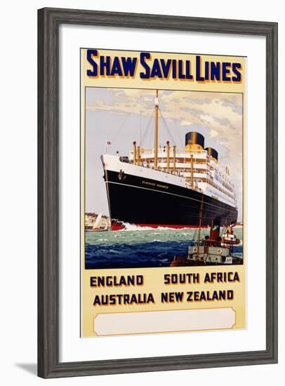Poster for Shaw Savill Lines-null-Framed Photographic Print