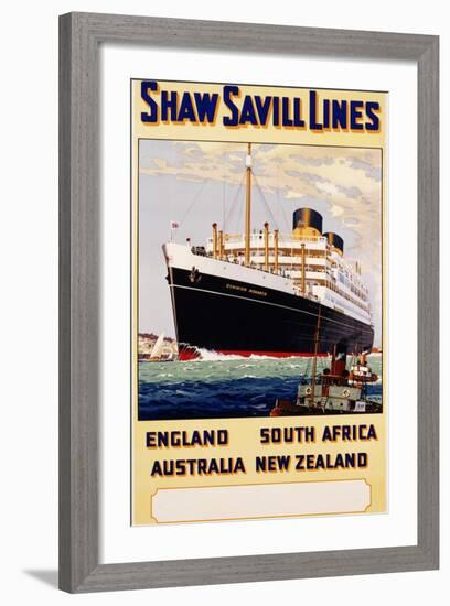 Poster for Shaw Savill Lines-null-Framed Photographic Print