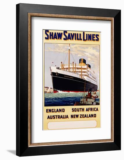 Poster for Shaw Savill Lines-null-Framed Photographic Print