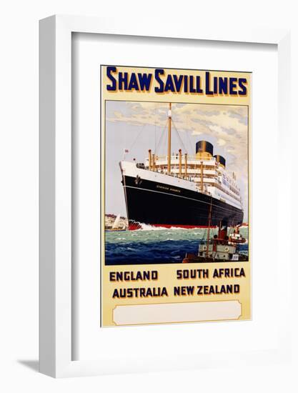 Poster for Shaw Savill Lines-null-Framed Photographic Print