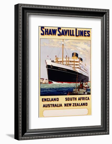 Poster for Shaw Savill Lines-null-Framed Photographic Print