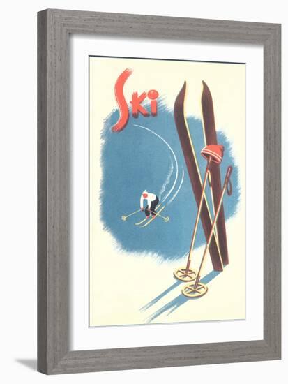 Poster for Skiing-null-Framed Art Print