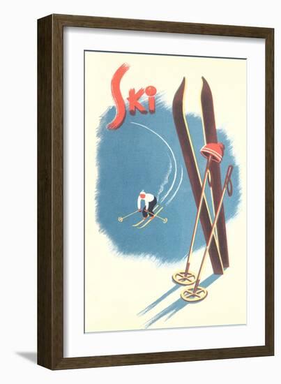 Poster for Skiing-null-Framed Art Print