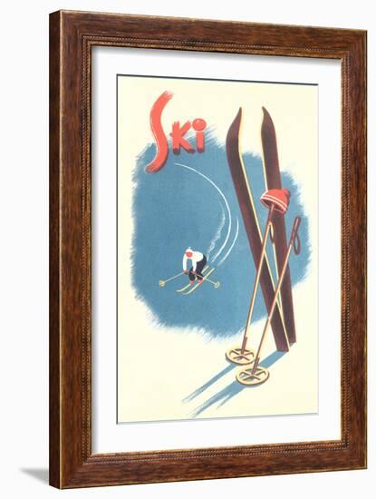 Poster for Skiing-null-Framed Art Print
