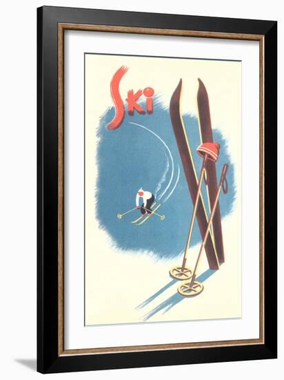 Poster for Skiing-null-Framed Art Print