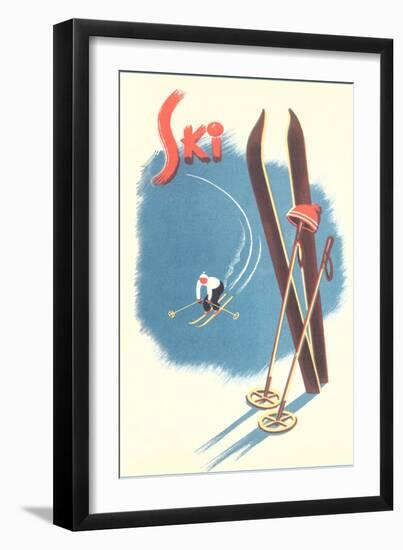 Poster for Skiing-null-Framed Art Print