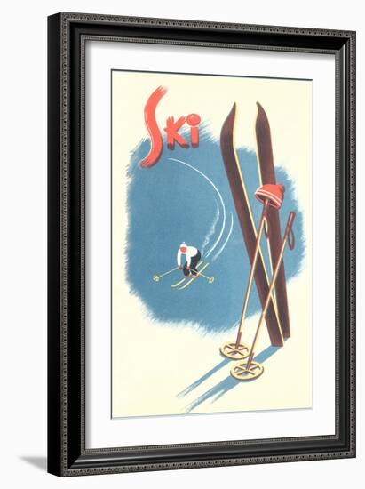 Poster for Skiing-null-Framed Art Print