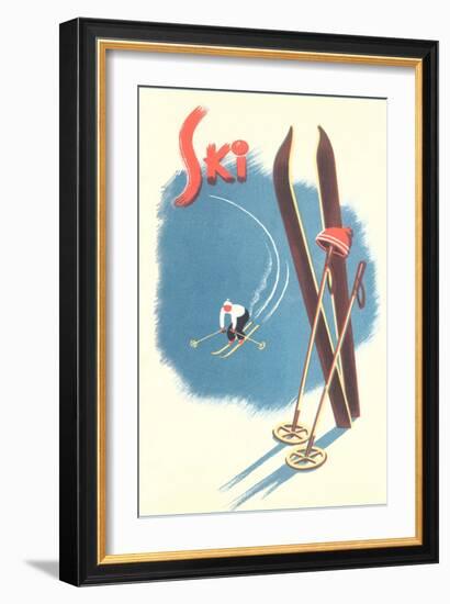 Poster for Skiing-null-Framed Art Print