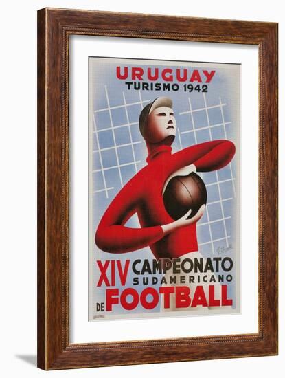 Poster for South American Soccer Tournament-null-Framed Giclee Print