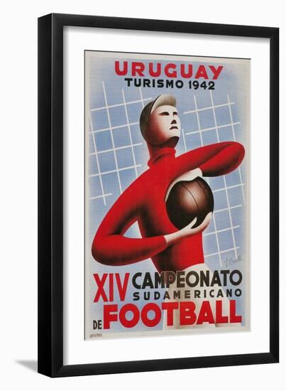 Poster for South American Soccer Tournament-null-Framed Giclee Print