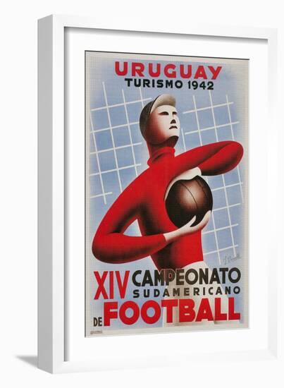 Poster for South American Soccer Tournament-null-Framed Giclee Print