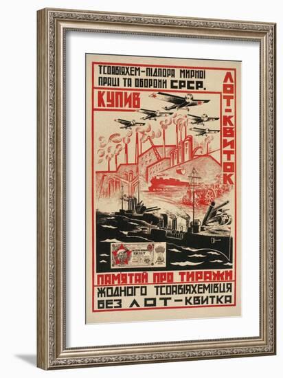 Poster for Soviet Armaments Industry-null-Framed Giclee Print