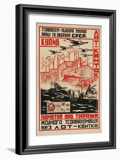 Poster for Soviet Armaments Industry-null-Framed Giclee Print