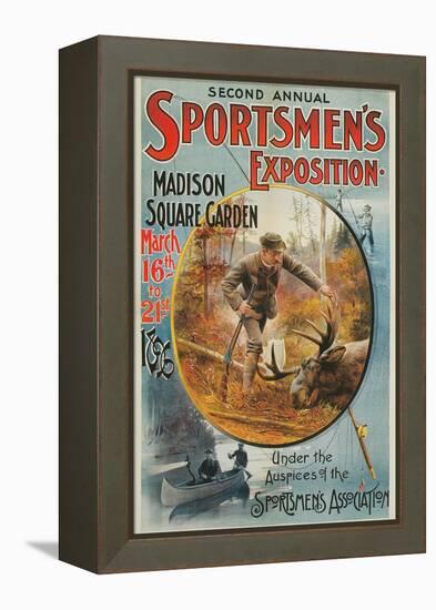 Poster for Sportmen's Exposition, 1896-null-Framed Stretched Canvas