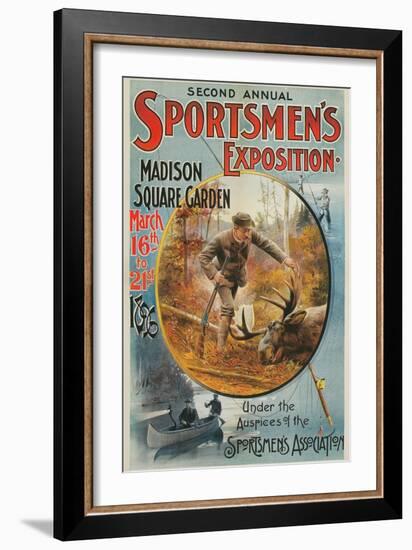 Poster for Sportmen's Exposition, 1896-null-Framed Art Print