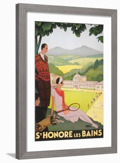 Poster for St. Honore Les Bains-null-Framed Art Print