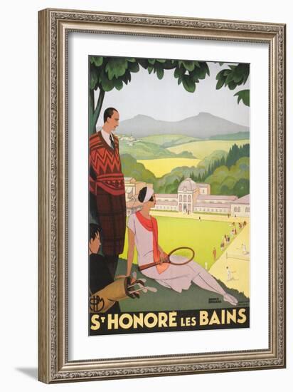 Poster for St. Honore Les Bains-null-Framed Premium Giclee Print