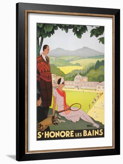 Poster for St. Honore Les Bains-null-Framed Premium Giclee Print