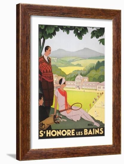 Poster for St. Honore Les Bains-null-Framed Art Print