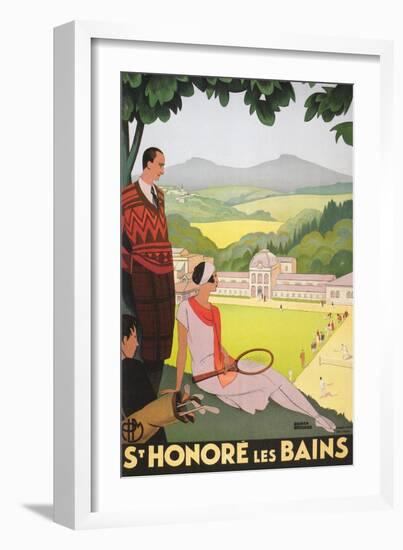 Poster for St. Honore Les Bains-null-Framed Art Print