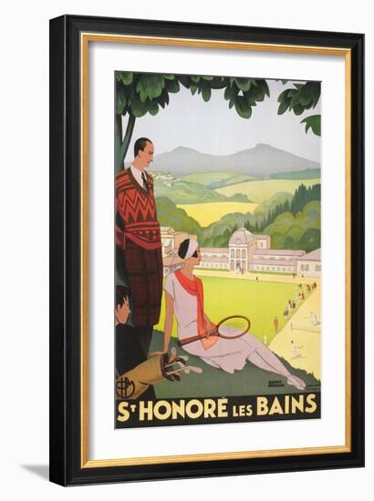 Poster for St. Honore Les Bains--Framed Art Print