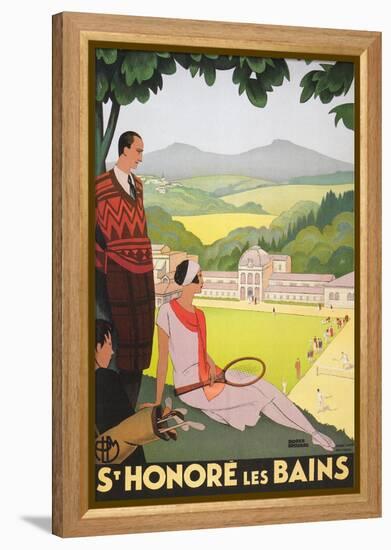 Poster for St. Honore Les Bains-null-Framed Stretched Canvas