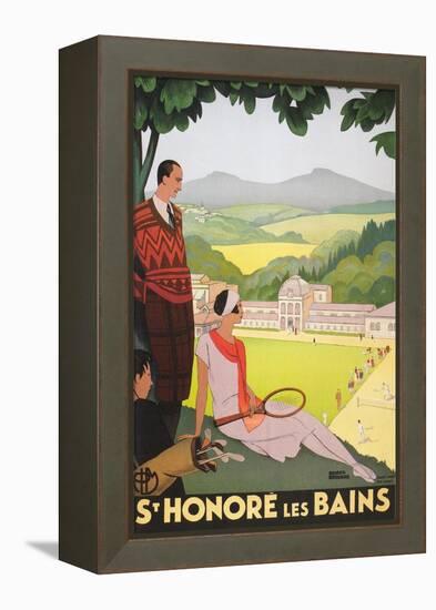 Poster for St. Honore Les Bains-null-Framed Stretched Canvas