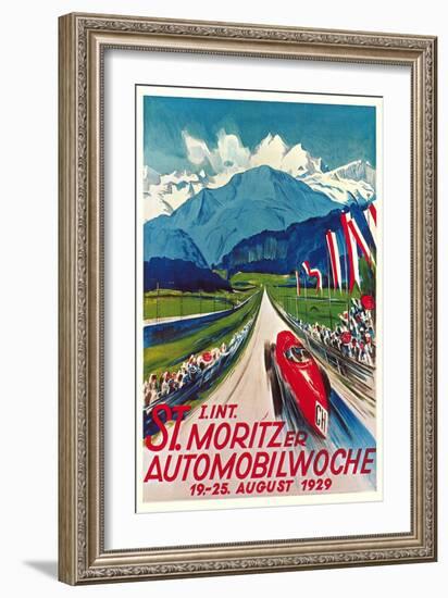 Poster for Swiss Auto Race-null-Framed Art Print