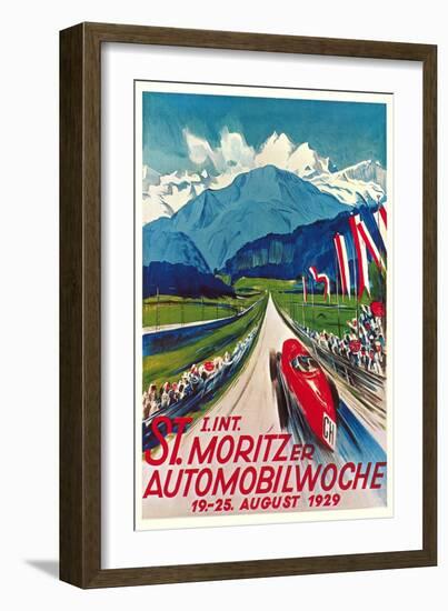 Poster for Swiss Auto Race-null-Framed Art Print