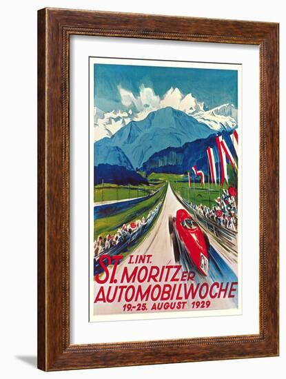 Poster for Swiss Auto Race-null-Framed Art Print