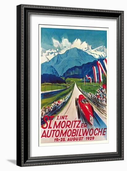 Poster for Swiss Auto Race-null-Framed Art Print