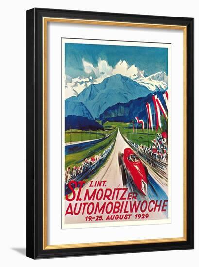 Poster for Swiss Auto Race-null-Framed Art Print