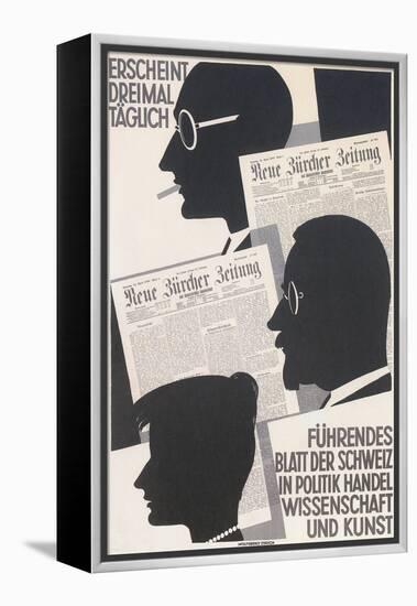 Poster for Swiss Newspaper-null-Framed Premier Image Canvas