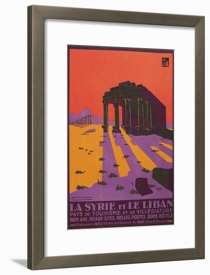 Poster for Syria and Lebanon-null-Framed Premium Giclee Print