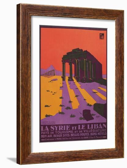 Poster for Syria and Lebanon-null-Framed Premium Giclee Print