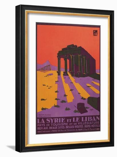 Poster for Syria and Lebanon-null-Framed Premium Giclee Print