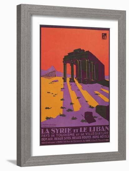 Poster for Syria and Lebanon-null-Framed Art Print