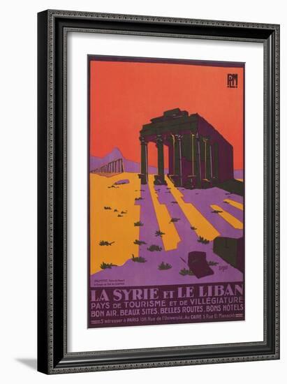 Poster for Syria and Lebanon-null-Framed Art Print