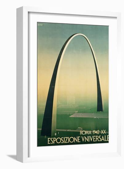 Poster for the 1942 Universal Exposition in Rome-null-Framed Giclee Print