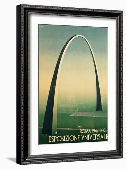 Poster for the 1942 Universal Exposition in Rome-null-Framed Giclee Print