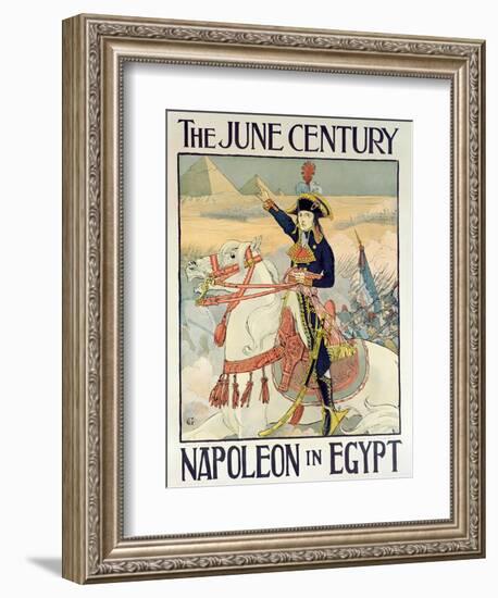 Poster for the Century Magazine - 'Napoleon in Egypt', 1895-Eugene Grasset-Framed Giclee Print