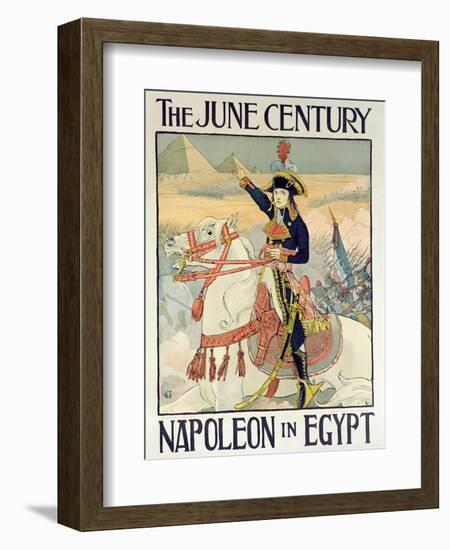 Poster for the Century Magazine - 'Napoleon in Egypt', 1895-Eugene Grasset-Framed Giclee Print