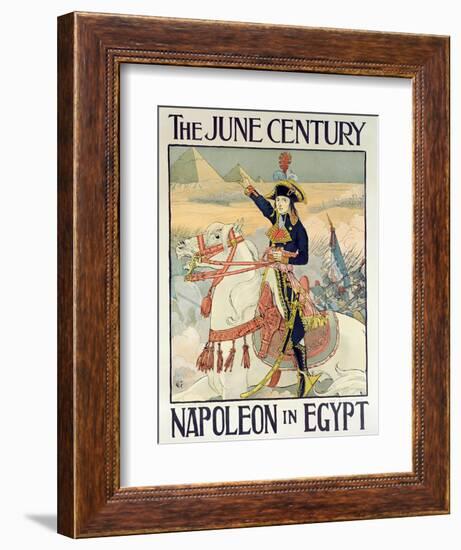 Poster for the Century Magazine - 'Napoleon in Egypt', 1895-Eugene Grasset-Framed Giclee Print