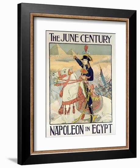 Poster for the Century Magazine - 'Napoleon in Egypt', 1895-Eugene Grasset-Framed Giclee Print